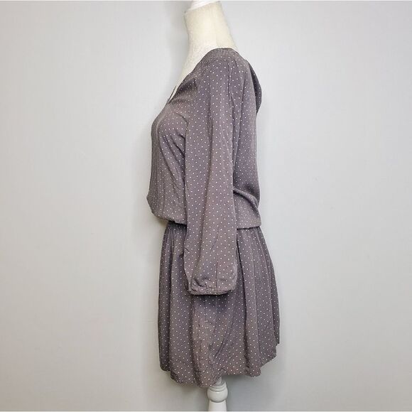 SOFT JOIE‎ dress Zandi gray star moon print drop waist rayon M - Picture 4 of 8